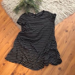 Black & White Striped Dress